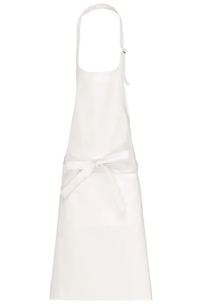  COTTON APRON HIGH-TEMPERATURE WASHABLE - Kariban White