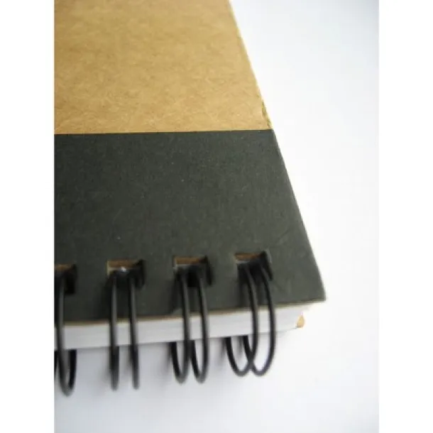  Notebook approx. A6 with ball pen Crna