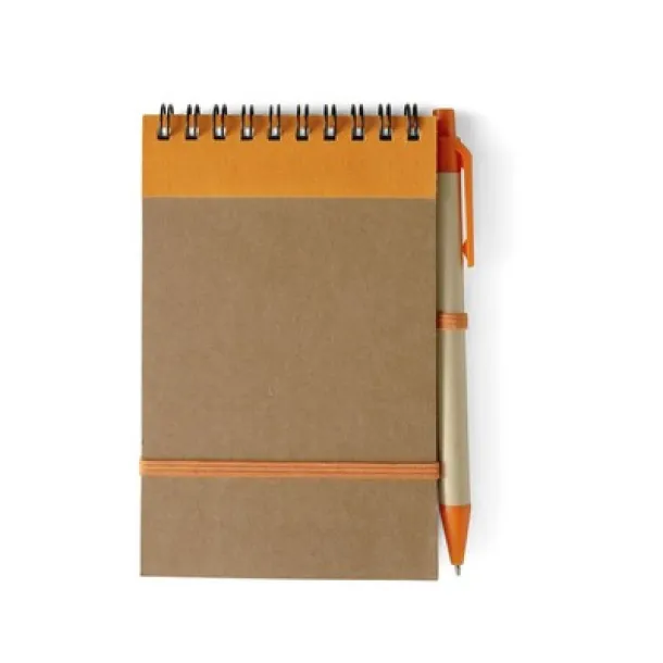  Notebook approx. A6 with ball pen orange