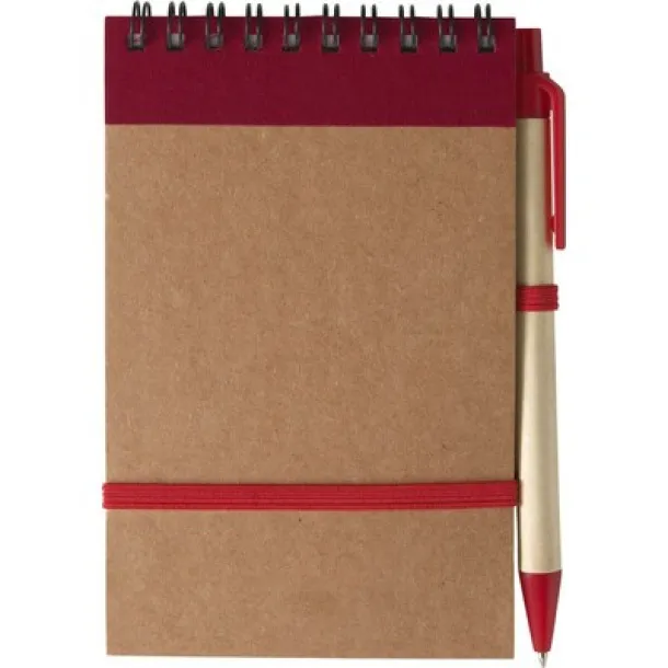  Notebook approx. A6 with ball pen red