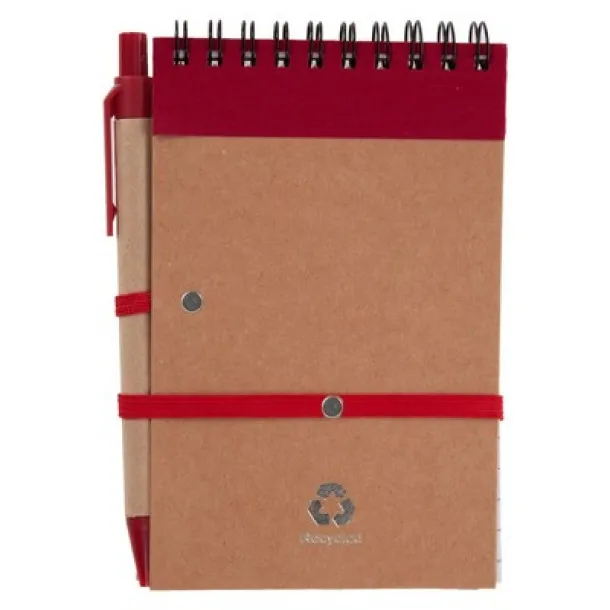  Notebook approx. A6 with ball pen red