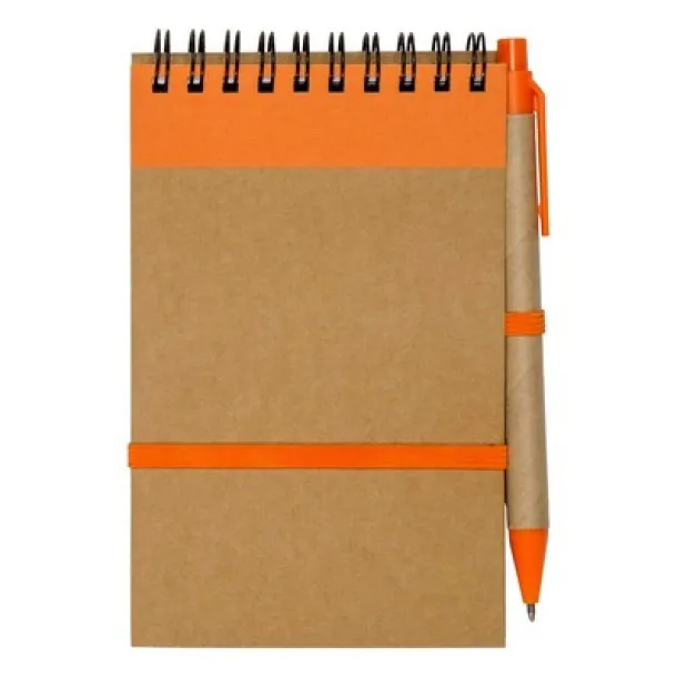  Notebook approx. A6 with ball pen orange