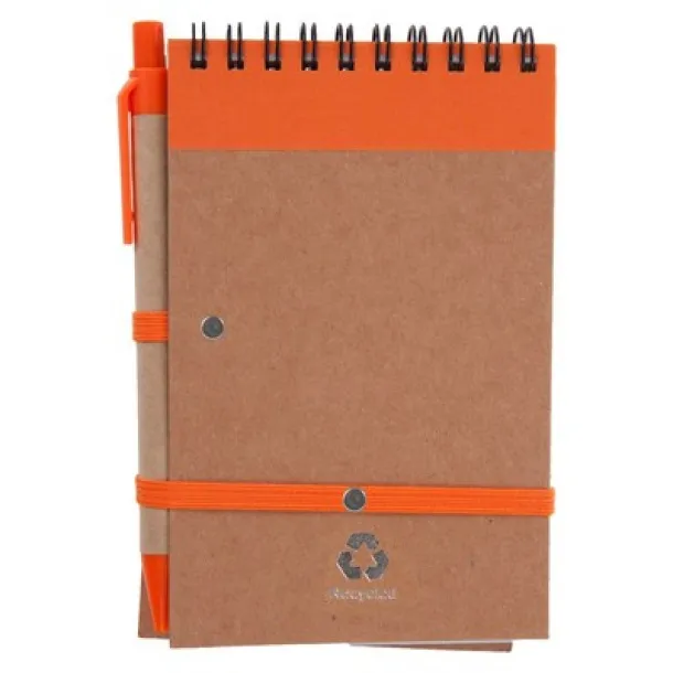  Notebook approx. A6 with ball pen orange