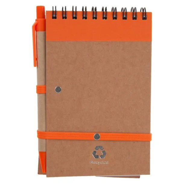  Notebook approx. A6 with ball pen orange