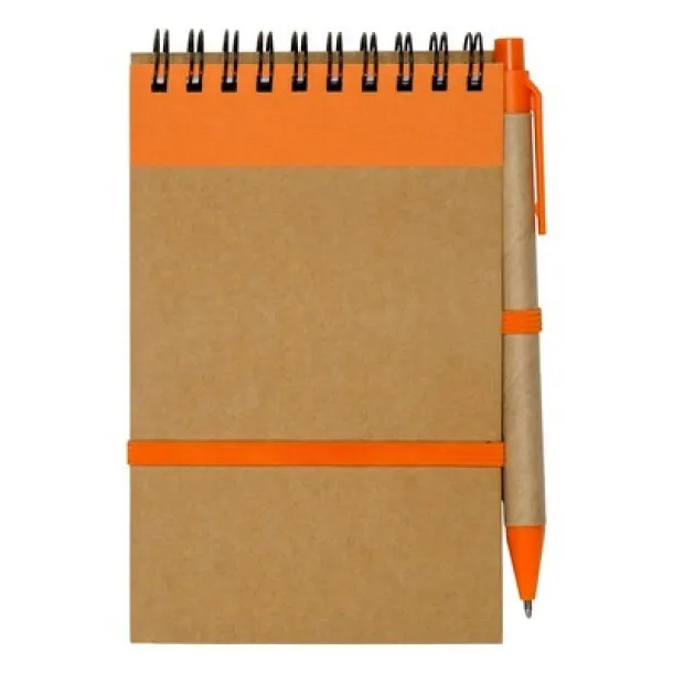  Notebook approx. A6 with ball pen orange