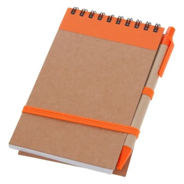  Notebook approx. A6 with ball pen orange