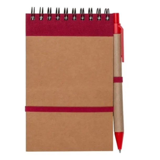  Notebook approx. A6 with ball pen red