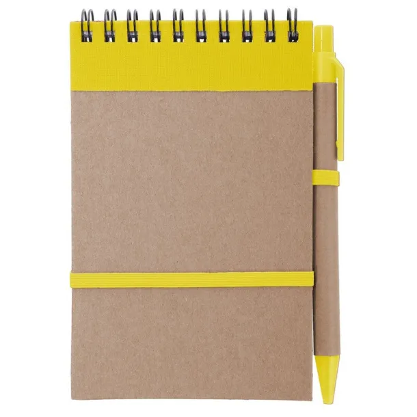  Notebook approx. A6 with ball pen yellow