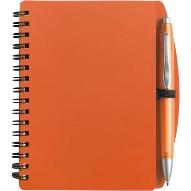  Notebook approx. A6 with ball pen orange