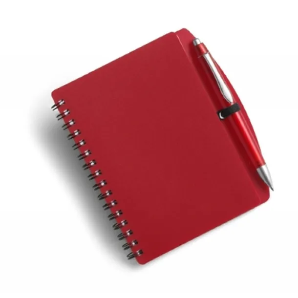  Notebook approx. A6 with ball pen red