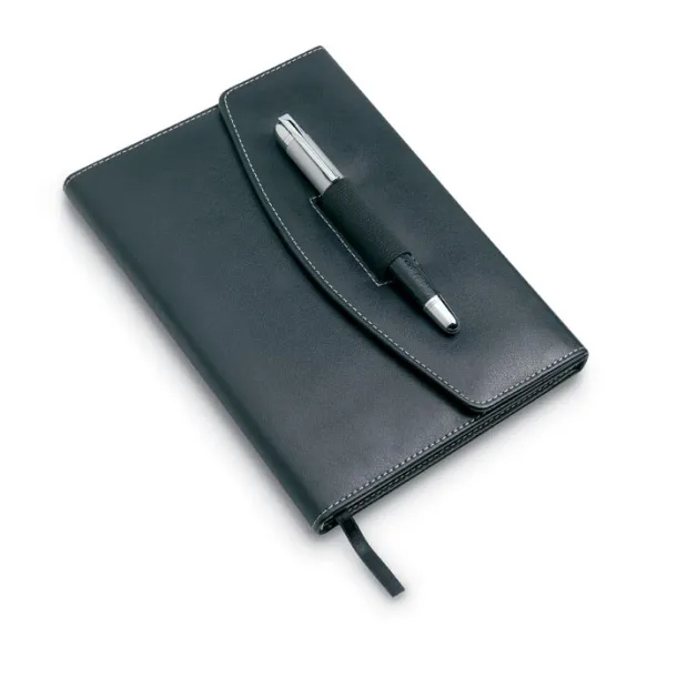 NOVA Notebook with ball pen Black