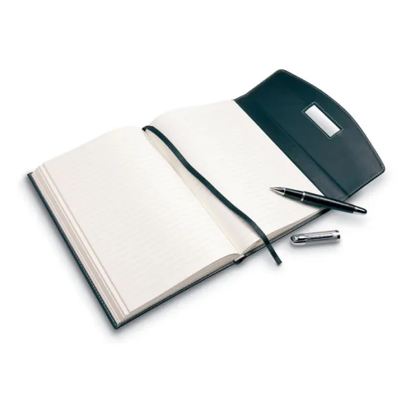 NOVA Notebook with ball pen Black