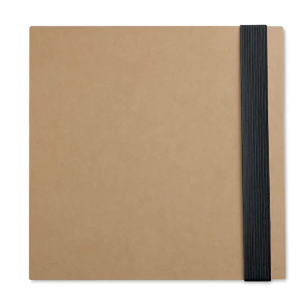 QUINCY Notebook w/ stickynotes & pen Black