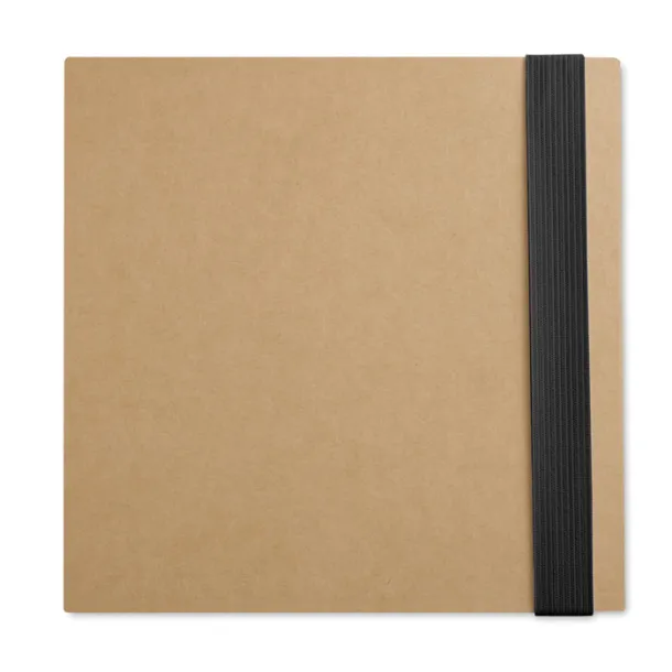 QUINCY Notebook w/ stickynotes & pen Black