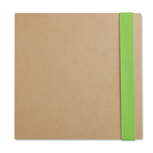 QUINCY Notebook w/ stickynotes & pen Lime