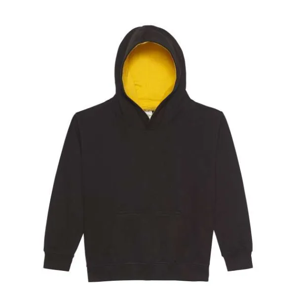  Dječji hoodie, 280 g/m2 - Just Hoods Crna Zlatna
