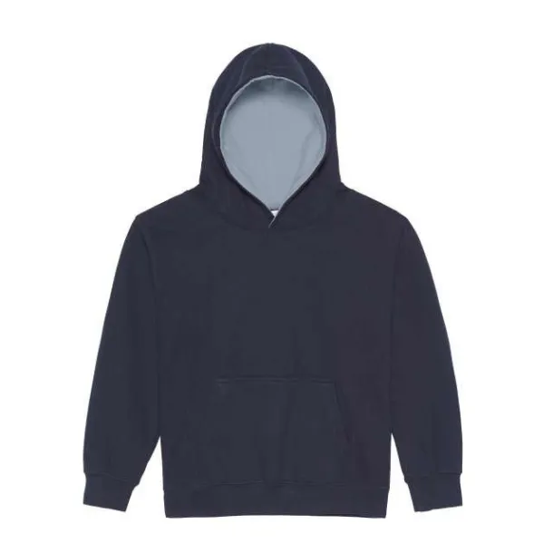  KIDS VARSITY HOODIE - Just Hoods New French Navy Sky blue