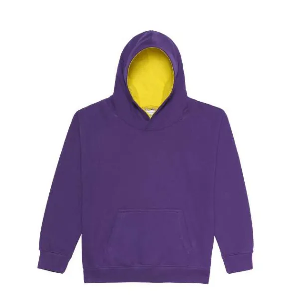  Dječji hoodie, 280 g/m2 - Just Hoods Ljubičasta Sun Yellow