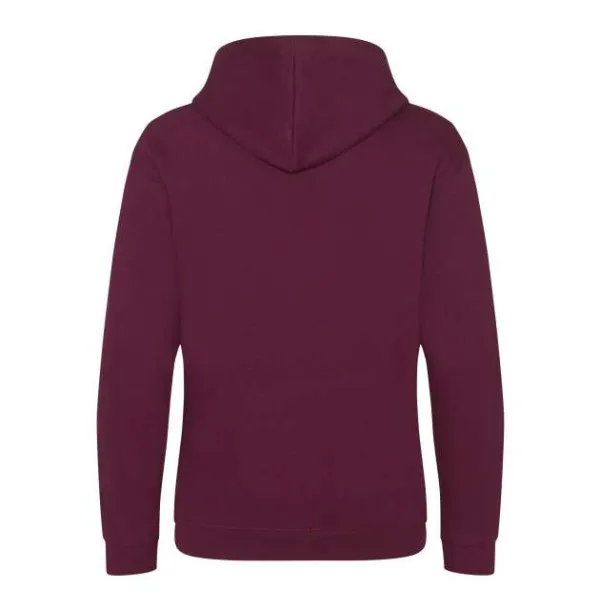  KIDS VARSITY HOODIE - Just Hoods Burgundy Charcoal