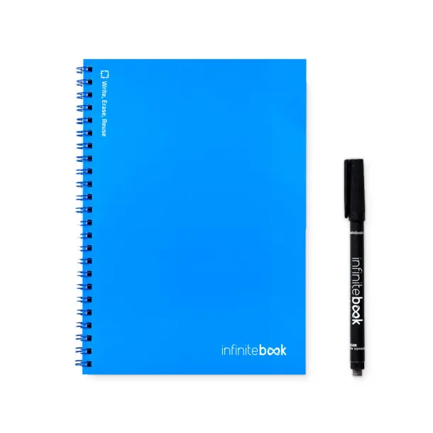 INFINITEBOOK PLAIN A5 A5 Infinitebook with flexible cover and 15 plain whiteboard pages Royal blue