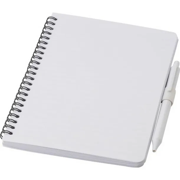  Antibacterial notebook approx. A5 with ball pen white