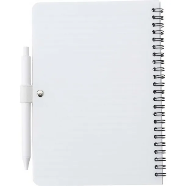  Antibacterial notebook approx. A5 with ball pen white