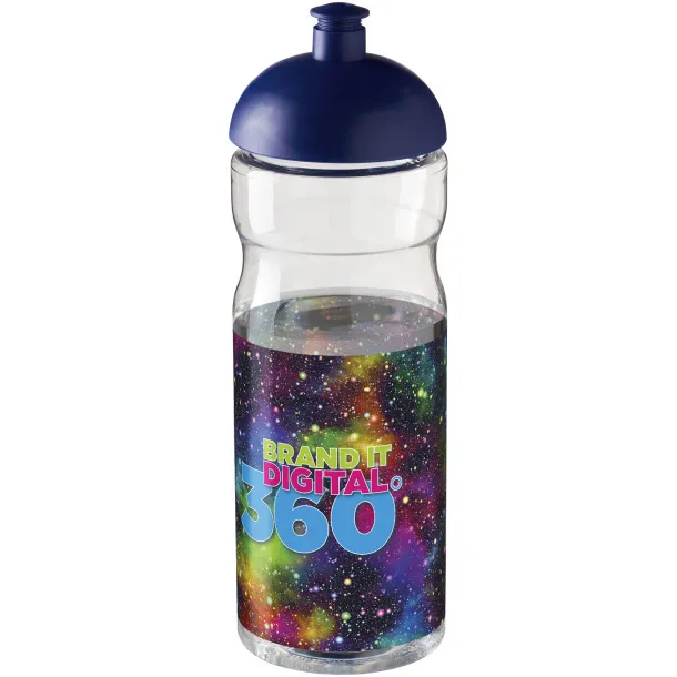 H2O Base® 650 ml dome lid sport bottle - Unbranded White Blue