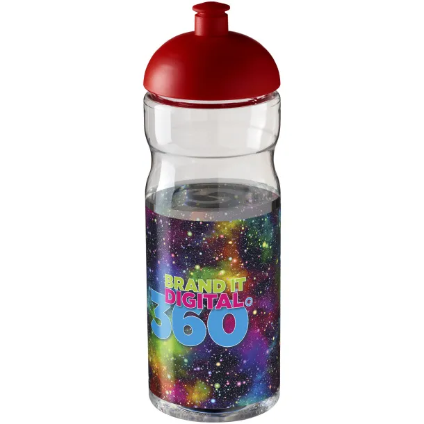 H2O Base® 650 ml dome lid sport bottle - Unbranded White Red