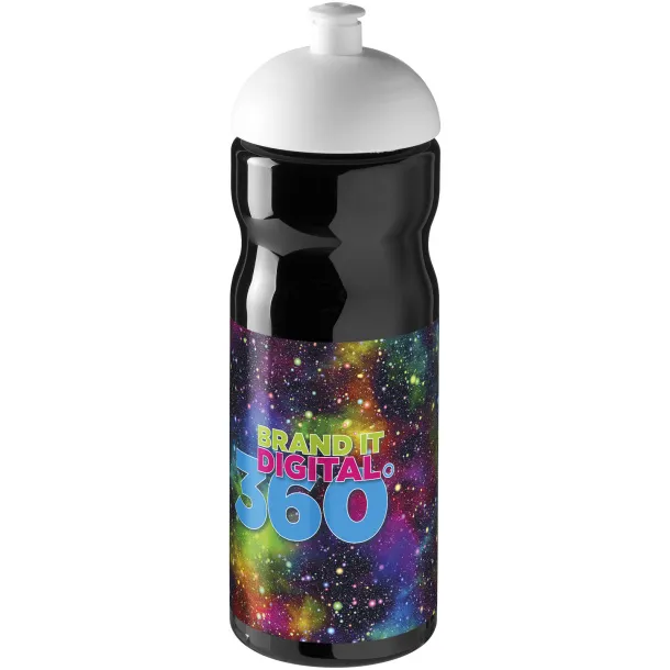 H2O Base® 650 ml dome lid sport bottle Solid black White