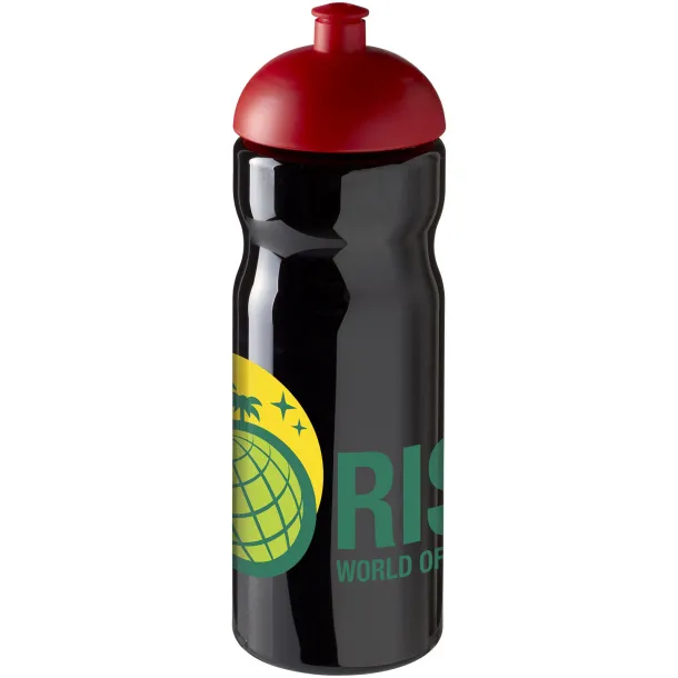 H2O Base® 650 ml dome lid sport bottle Solid black Red