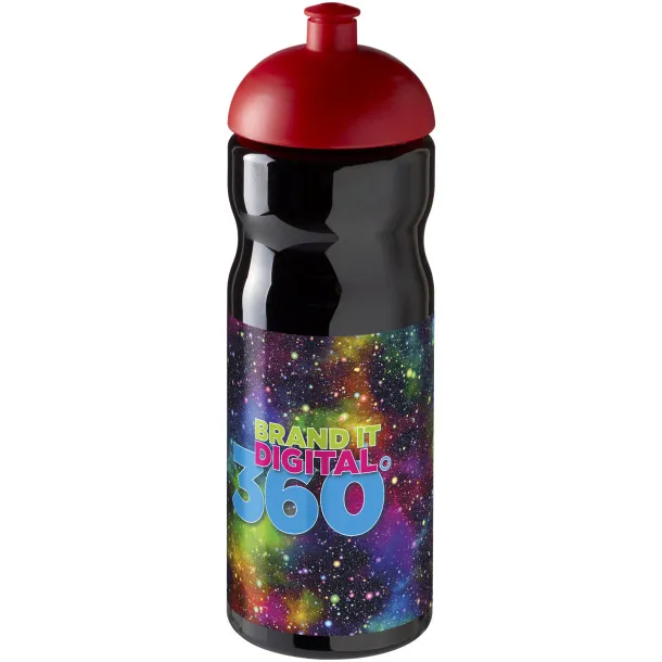 H2O Base® 650 ml dome lid sport bottle Solid black Red