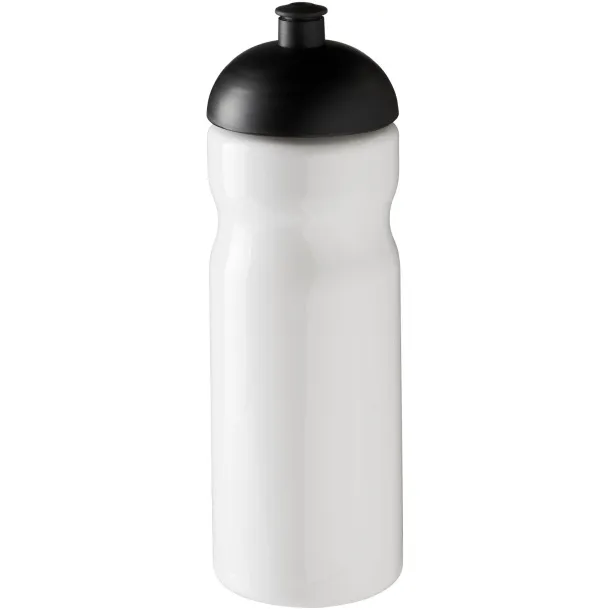 H2O Base® 650 ml dome lid sport bottle - Unbranded White Solid black