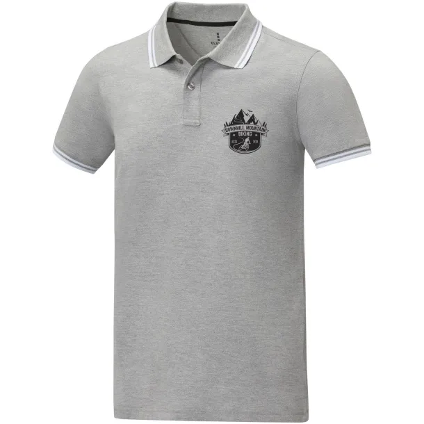 Amarago muška polo majica kratkih rukava - Elevate Life Heather grey