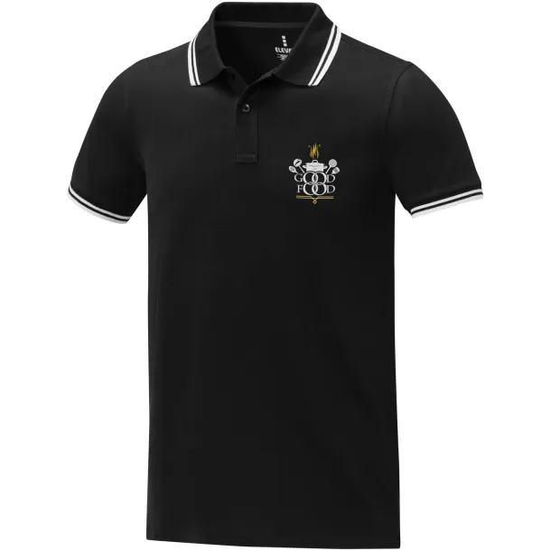 Amarago muška polo majica kratkih rukava - Elevate Life Solid black