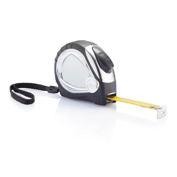  Chrome plated auto stop tape measure - XD Collection Black 