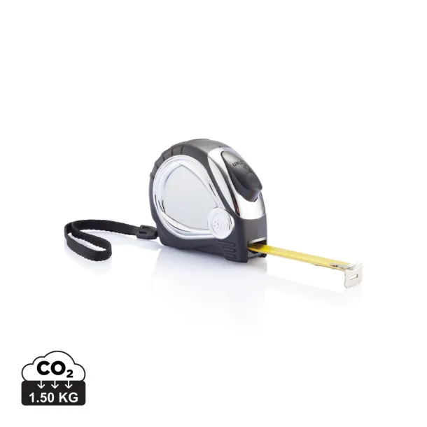  Chrome plated auto stop tape measure - XD Collection Black 