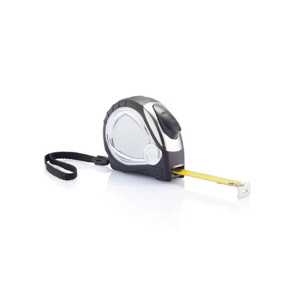  Chrome plated auto stop tape measure - XD Collection Black 