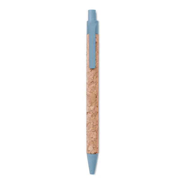 MONTADO Cork/ Wheat-Straw/ PP ball pen Blue