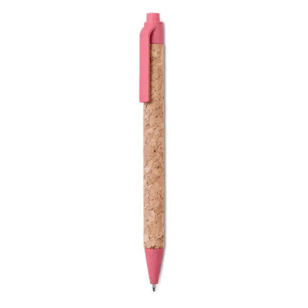 MONTADO Cork/ Wheat-Straw/ PP ball pen Red