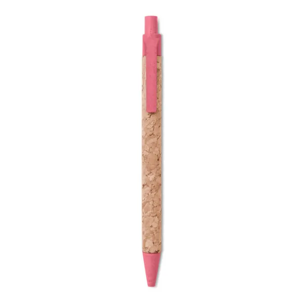 MONTADO Cork/ Wheat-Straw/ PP ball pen Red