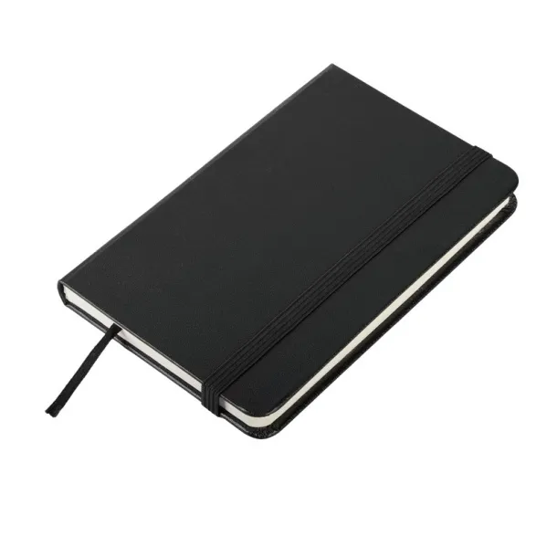 ZAMORA notebook with squared pages 90x140 / 160 pages Black