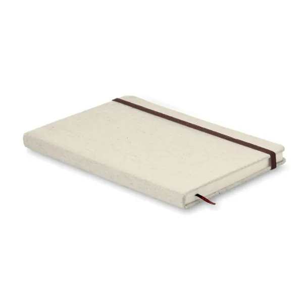 CANVAS A5 notebook canvas covered Beige