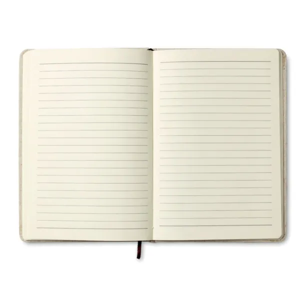 CANVAS A5 notebook canvas covered Beige