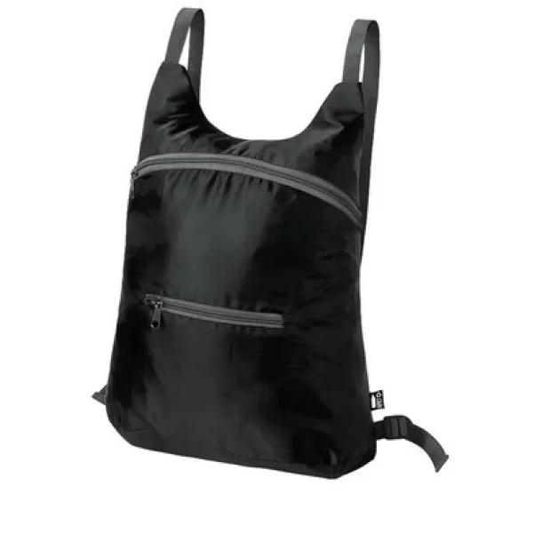  RPET foldable backpack black