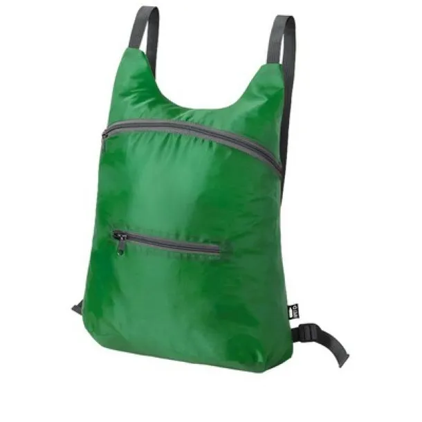  RPET foldable backpack light green