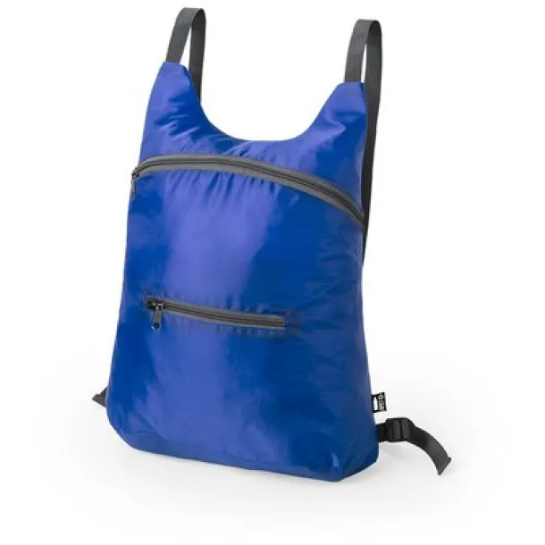  RPET foldable backpack blue