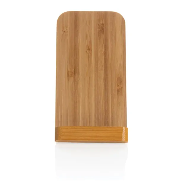  FSC® certified bamboo 5W wireless charging stand - XD Collection Brown 