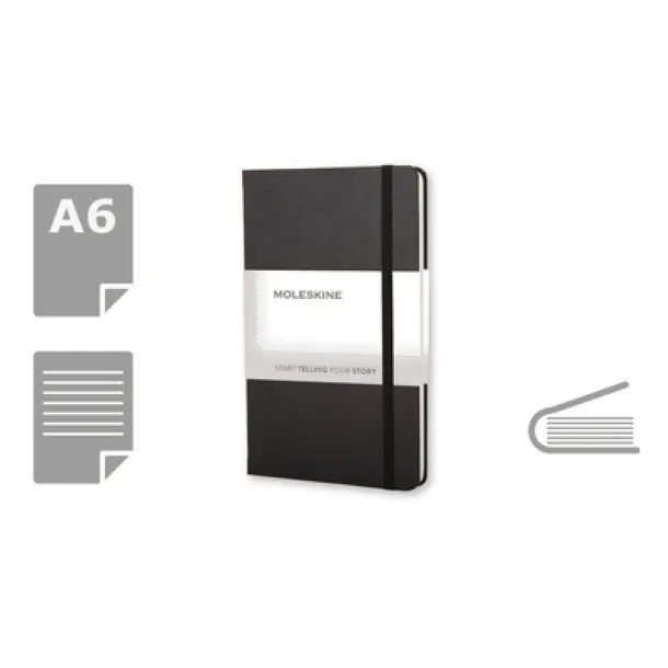  MOLESKINE Notebook approx. A6 Crna