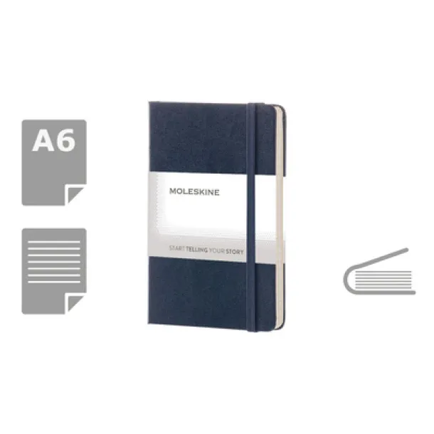  MOLESKINE notes, cca A6 dark blue