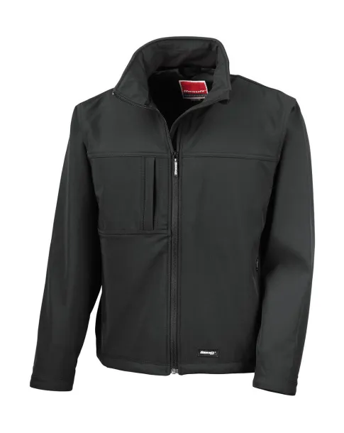  Men's Classic Softshell Jacket - Result Black